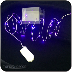 <span class=keywords><strong>Mini</strong></span> lumières clignotantes à piles CR 2032, fournitures pour fêtes à domicile, décoration pour les travaux manuels de Noël - Product Image 4