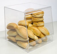 Boîte de présentation en acrylique transparent, g, présentoir pour gâteaux de pâtisserie, Donuts, Cupcakes