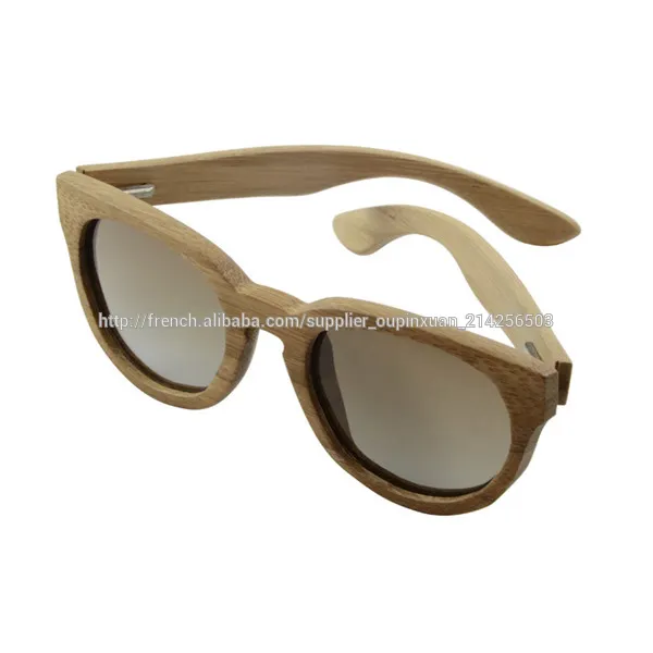 100% fabriqués à la main classique et fashional lunettes de soleil wayfarer de bambou