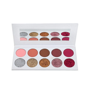 Sombra de ojos con purpurina impermeable de alto pigmento de etiqueta privada OEM con producto de sombra de ojos de espejo - Product Image 4