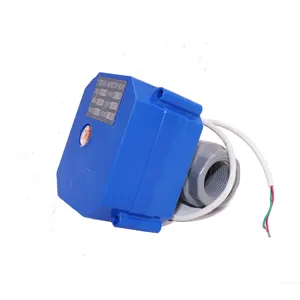 PVC Elektrische motor kogelkraan Actuator 2 way 5 V, 12 V, 24 V, 110 V, 220 V Gemotoriseerde Messing Kogelkraan voor waterlekkage detectie