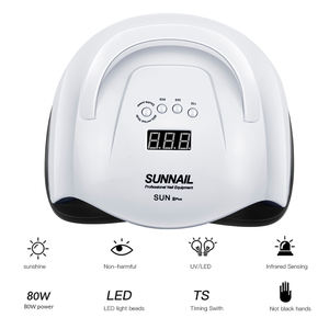 Lampe <span class=keywords><strong>UV</strong></span> SUNNAIL 80W SUN X PLUS Sécheuse à ongles <span class=keywords><strong>LED</strong></span> pour le durcissement de tous les vernis gel Manucure avec capteur automatique - Product Image 3