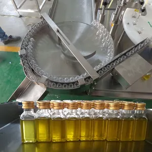 L'huile d'arachide Remplissage D'huile D'olive Bouteille Machine de Capsulage