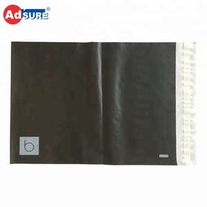 Enveloppes en poly recyclées biodégradables sacs d'expédition en plastique noir mat personnalisés respectueux de l'environnement 100% enveloppes en poly compostables en PLA - Product Image 6