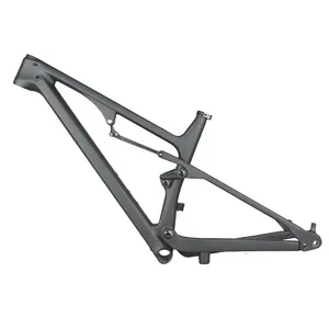 Full suspension carbon 29er and 27.5er MTB bicycle frame XC mountain frame BB92 accept customized paint FM038