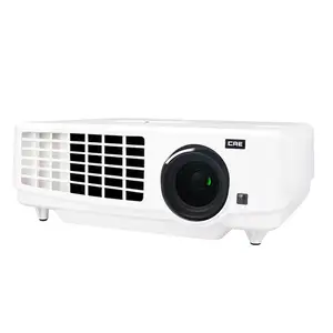 CRE X1800 Digital Projector 3LCD 3LED Mini Home/Business/School Use Projector Portable Daylight Interactive Multimedia Projector