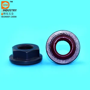 Black Zinc Coated Hex Flange Sealing Nuts