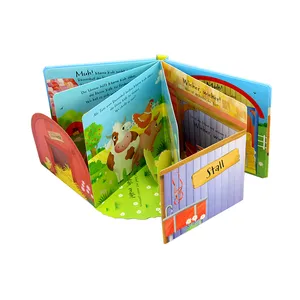 Cute die cut children Cardboard book printing baby board book printing