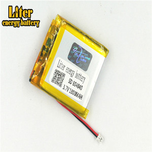 Plug 1,25-2 P <span class=keywords><strong>3</strong></span>,7 V 804040 1800 mah high quality new Li-ion rechargeable lithium polymer voltage Battery Li-po polymer battery Li-polímero - Product Image 3