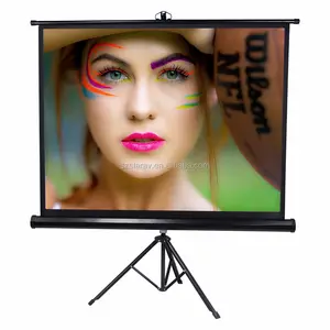 60 Zoll 84 "Zoll 120 Zoll tragbare Stativ projektions wand 1:1 Format kleine Projektions wand