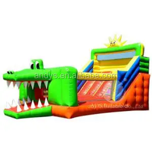 Inflatable क्रॉक उछाल और स्लाइड