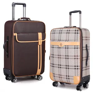 Popular 20 24 28 Inch Pu Leather Printing Luggage Set Airport Boarding Travel Bag <strong>Flight</strong> Luggage Case Outdoor Trolley <strong>Suitcase</strong> - Product Image 1