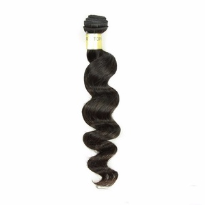 2018 populares productos pelo peruano virginal rizado extensiones del pelo humano del color natural suelta la onda del pelo huma - Product Image 1
