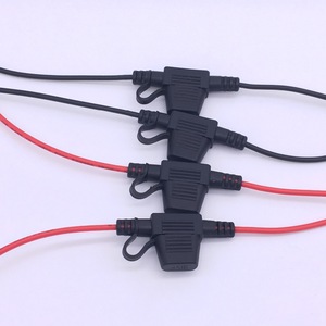 สายรัดสำหรับเครื่องเสียงรถยนต์ OEM 1015 18Awg 600V ที่ใส่ฟิวส์15A ใบมีด105C สีแดงสำหรับใช้งานทางอิเล็กทรอนิกส์ - Product Image 5
