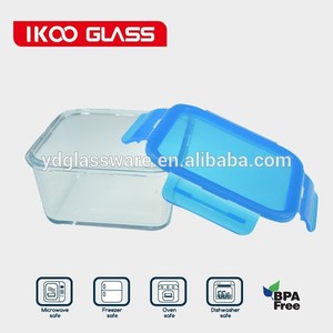 microondas de borosilicato de vidrio hermético de alimentos de contenedores con tapa - Product Image 1
