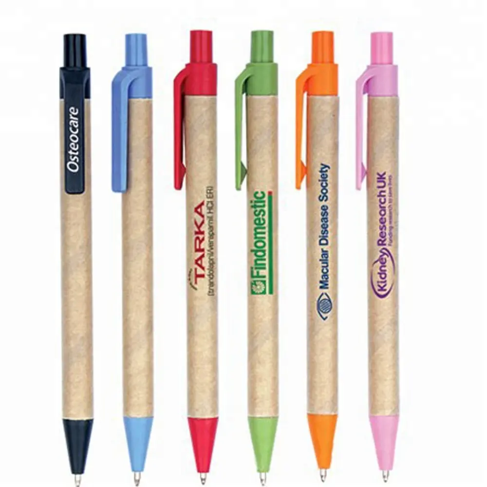 kraft paper hand making superb quality eco friendly pen Friendly Biodegradable Ballpoint Pen