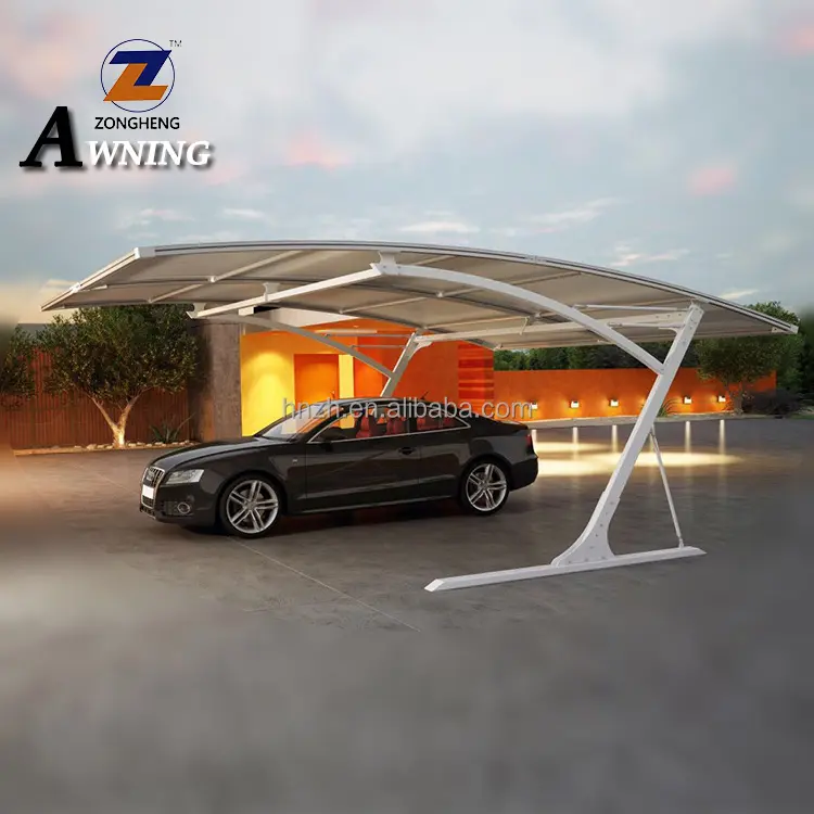 2021 गर्म बिक्री उच्च गुणवत्ता आधुनिक डिजाइन पॉली कार्बोनेट PVDF एल्यूमीनियम 1 कार स्टील carport