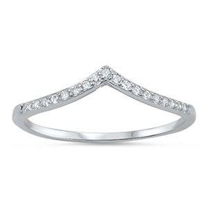 เงินแท้925 Chevron Thumb <span class=keywords><strong>V</strong></span> รูปร่างแหวนขนาด3-13แหวนเงินสเตอร์ลิง925เครื่องประดับเงินสเตอร์ลิง - Product Image 1