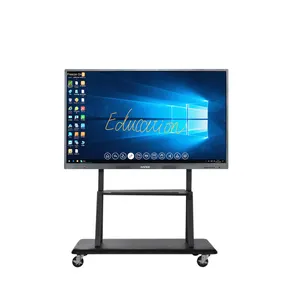 Preço de fábrica 55 65 75 86 polegadas LCD/LED all-in-one touch screen monitor LCD/LED quadro interativo sem projetor