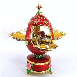 Yiwu qifu china manufacturer hot sale product and popular easter egg metal trinket box(QF3386 )