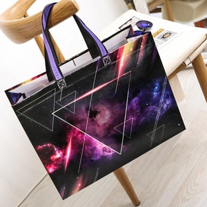 Customizable Eco-Friendly Reusable Laminated PP Non-Woven Striped Pattern Promotional Handled <strong>Medium</strong> <strong>Size</strong> Shopping <strong>Bags</strong> - Product Image 6
