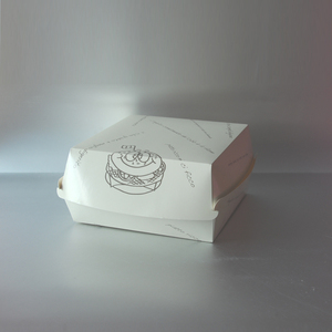 Disposable printed paper packing boxes use for burger