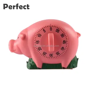 Mechanical kitchen sound-imitate pig shaped timer