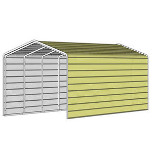 Abri de voiture en métal avec côtés fermés - Product Image 3