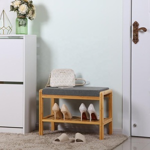 100% naturale di Legno di Bambù Scarpe Outdoor Cremagliera <span class=keywords><strong>Panca</strong></span> <span class=keywords><strong>Con</strong></span> Sedile per la casa - Product Image 5