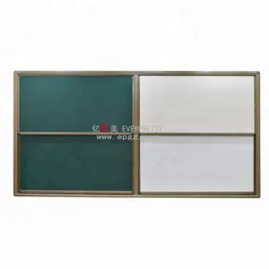 Montessori tablero verde, montado en la pared tablero magnético, deslice pizarra para el aula