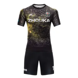 ZHOUKA Online Großhandel Design Herren Fußballbekleidung Uniformen Fußballtrikot Sublimiert - Product Image 1
