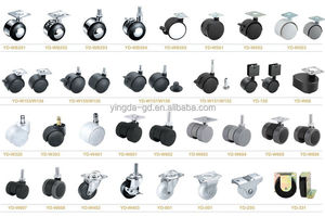 40/49mm Gummi räder für Büros tühle Kunststoffs tuhl Lenkrad mit Abdeckung - Product Image 3