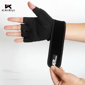 Miễn Phí Mẫu Sản Xuất Tại Trung Quốc Giá Rẻ Lycra Fingerless Tập Thể Dục Trọng Lượng Nâng Phòng Tập Thể Dục Găng Tay Đào Tạo Crossfit