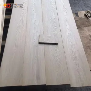 Big plank wire拉丝染色工程橡木地板热销至美国