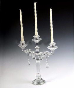 Porte-bougie <span class=keywords><strong>en</strong></span> <span class=keywords><strong>plexiglas</strong></span> à 3 niveaux, candélabre <span class=keywords><strong>en</strong></span> cristal pour les mariages - Product Image 2