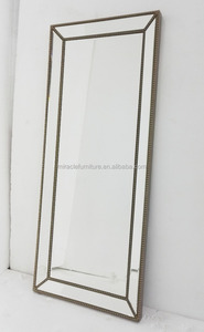 Luxury Wooden Beads <strong>Long</strong> Salon <strong>Wall</strong> <strong>Mirror</strong> Floor <strong>Mirror</strong> Dressing <strong>Mirror</strong> for Home Hotel Furniture - Product Image 3