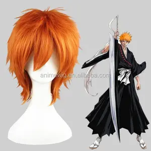High Quality 35cm Short Straight Orange Shugo Chara Souma Kukai Wig Synthetic Anime Cosplay Hair Wigs