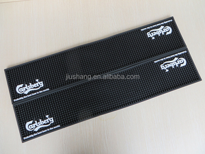 Venta caliente <span class=keywords><strong>jack</strong></span> <span class=keywords><strong>daniels</strong></span> te negro pvc mat servicio <span class=keywords><strong>de</strong></span> bar para la promoción  Alfombra negra - Product Image 4