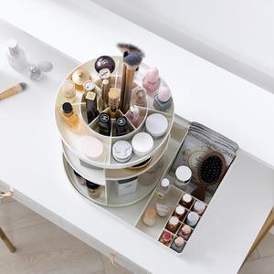 Heiße Produkte <span class=keywords><strong>DIY</strong></span> Grad rotierende Acryl Kosmetik Schublade Kunststoff Organizer Make-up Lagerung - Product Image 5