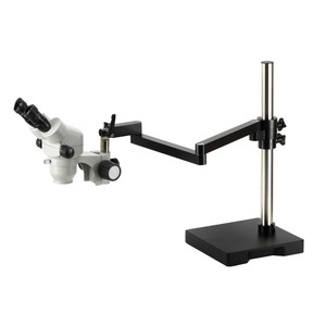 Microscopes stéréoscopiques à zoom MZS1065 10X-65X avec support de bras pour inspection industrielle - Product Image 1