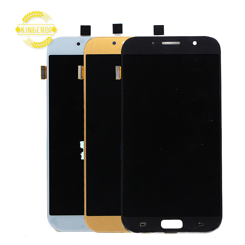 Samsung A7 Display A7 2017 Amoled 100% Super AMOLED LCD For