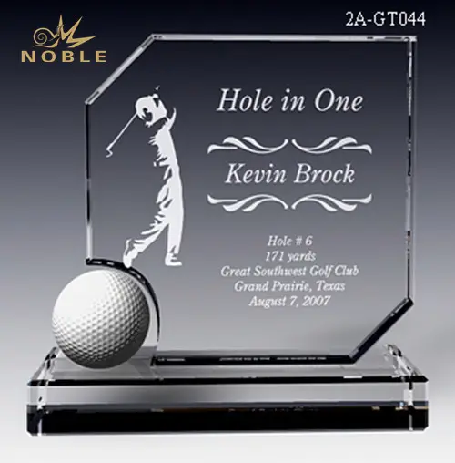 Sport Crystal Golf Trofee Hole-In-One Golf Club Beste K9 Crystal, kristal Relatiegeschenk Geschenkdoos Folk Art Geen Kleur Beperking