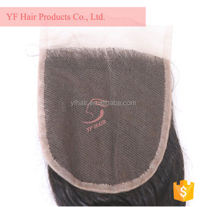 Gros cheveux Indiens lâche vague de dentelle fermeture pas cher dentelle fermeture avec 100% cheveux humains péruvienne cheveux dentelle fermeture - Product Image 5