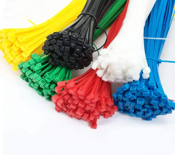 Heavy Duty Nylon Cable Tie Laços Zip Auto LockingTie Wraps Cabo Kit de Gestão de Cores 120pcs 12 6 polegadas 300mmX4.8mm