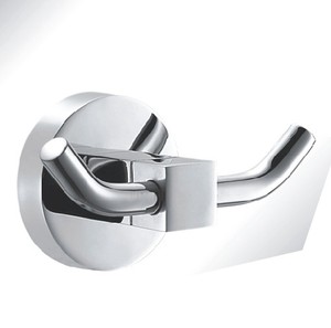 ตะขอแขวนเสื้อคลุมติดผนังทันสมัยทำจากโลหะโครเมี่ยมอุปกรณ์ในห้องน้ำ - Product Image 1