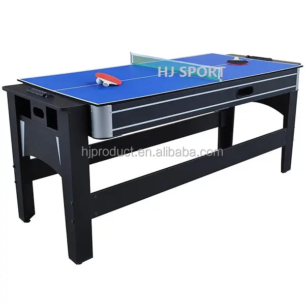 5ft Çok oyun masası 4 eğlenceli spor bilardo dahil, air hockey, masa tenisi ve yemek masası