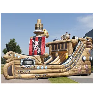 Пиратский корабль паруса сухой слайд надувная площадка Комбинированный Замок слайд