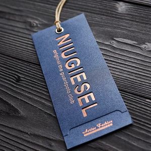<span class=keywords><strong>Étiquette</strong></span>s volantes de luxe personnalisées pour bijoux, <span class=keywords><strong>étiquette</strong></span>s écologiques en relief or, bon marché, collection - Product Image 1