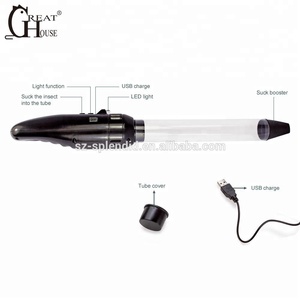 GH-200E Rechargeable USB cafard piège à vide carré ABS plastique contrôle des insectes ventouse solide Source d'alimentation électrique boîte emballée - Product Image 2