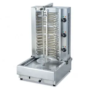 Multifuncional máquina Shawarma malasia/equipo de panadería/Gas Doner Kebab máquina 1-quemador